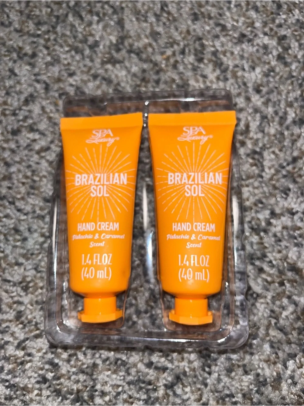 Hand Cream Twin Pack - Orange - Pistachio & Caramel Scent